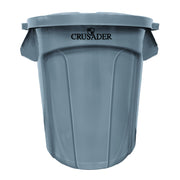 Quantum CTC-20_GRAY - Crusader Round Heavy-duty Utility Container, 20 Gallon, 19-1/2" Dia. X 22-9/10" H