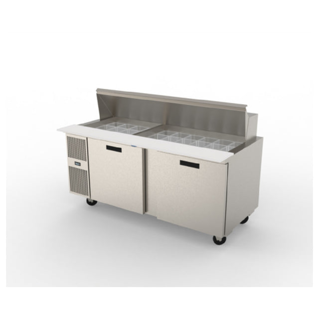 Randell PT72-30W-L Refrigerated Counter/Salad Mega Top Reach-in Two-section