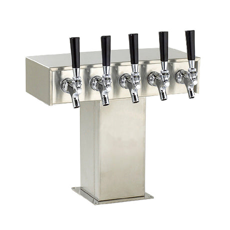 Perlick 3780-6B Tee Draft Beer Tower Air-cooled (6) Faucets