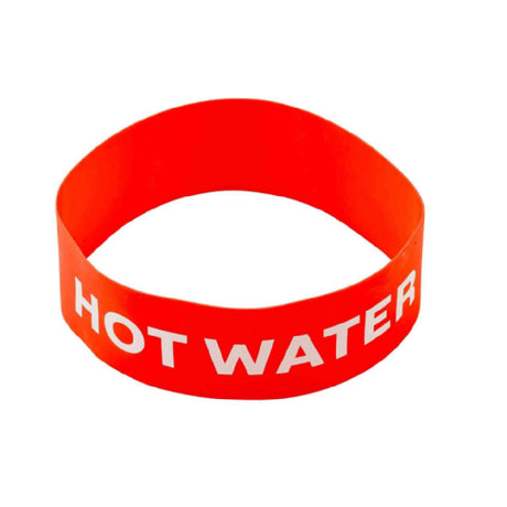 TableCraft Products 13092 - Airpot Band, "Hot Water", 5" X 5" X 2"