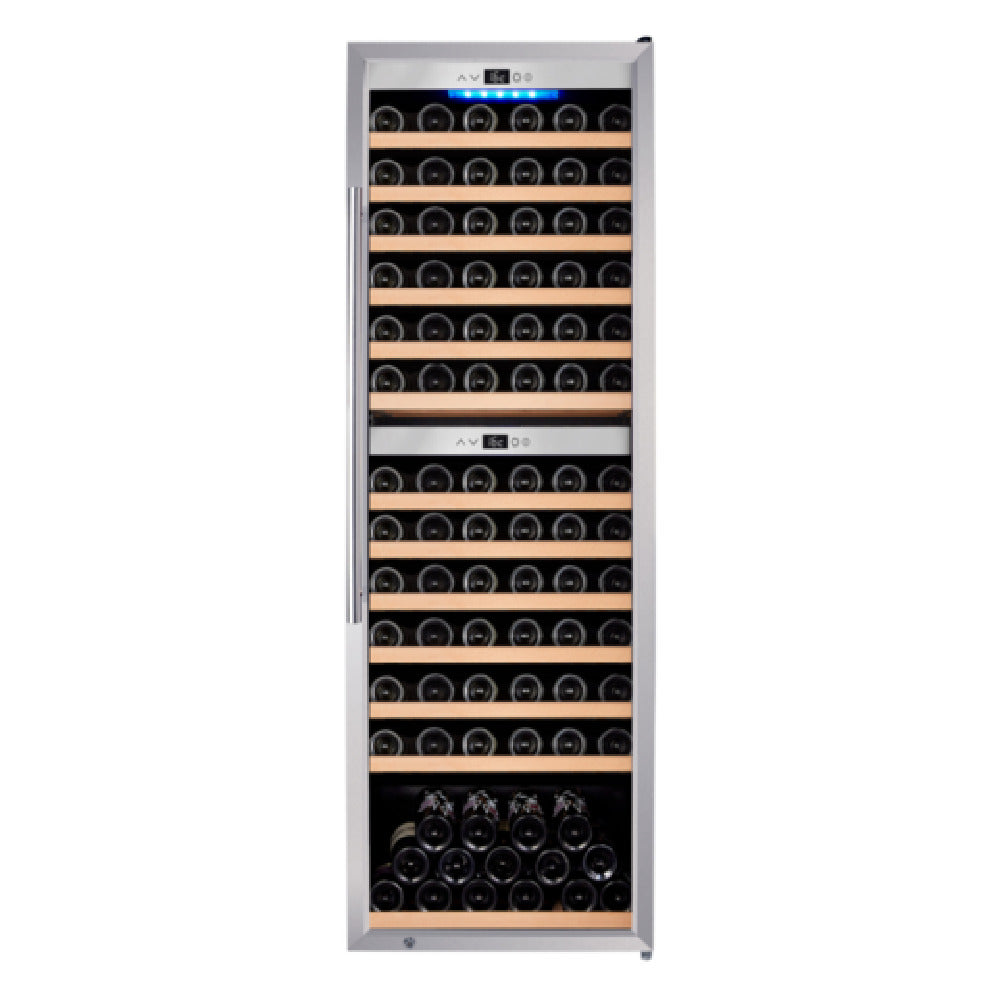 Omcan 48526 (WC-CN-0126-D) Vinovero Wine Cooler (126) Bottle Capacity Dual Zone