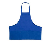 Chef Approved 167BAFHBL Half Length Bib Apron 25" X 28" (2) Front Pockets