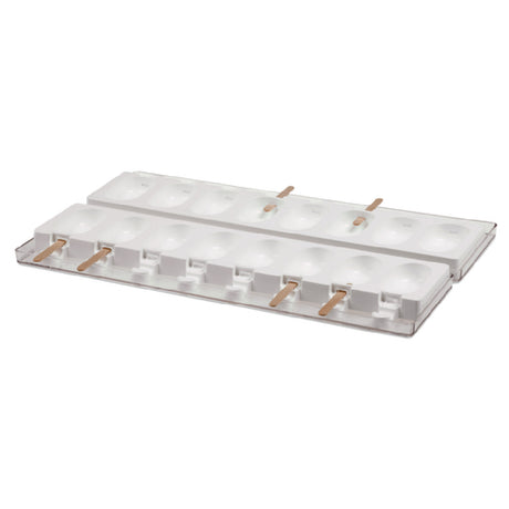 JB Prince M655 Mold Tray Makes (12) 1-1/2"L X 2-7/10"W Mini Pops Includes (100) Sticks