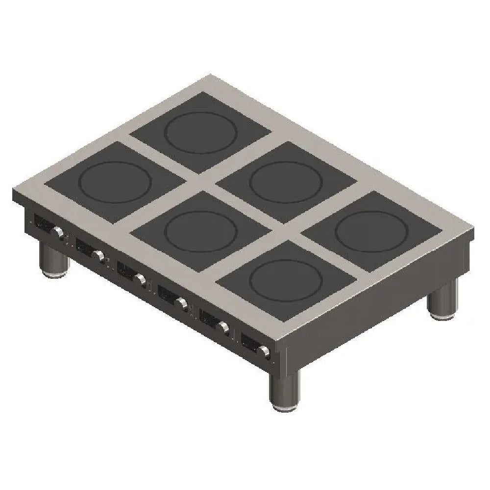 Spring USA BOH-3500-6CTL - BOH Series Flameless Induction Cooktop, Countertop, 6-zone