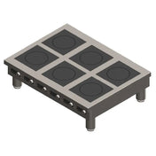 Spring USA BOH-3500-6CTL - BOH Series Flameless Induction Cooktop, Countertop, 6-zone