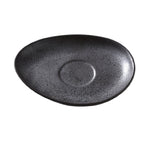 Yanco DB-002 Diamond Black Saucer 6"L X 4-1/2"W Oval