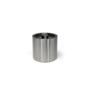 FOH RIB033BSS21 3qt Round Brushed Stainless Ice Bucket Silver With Matte Black Lid