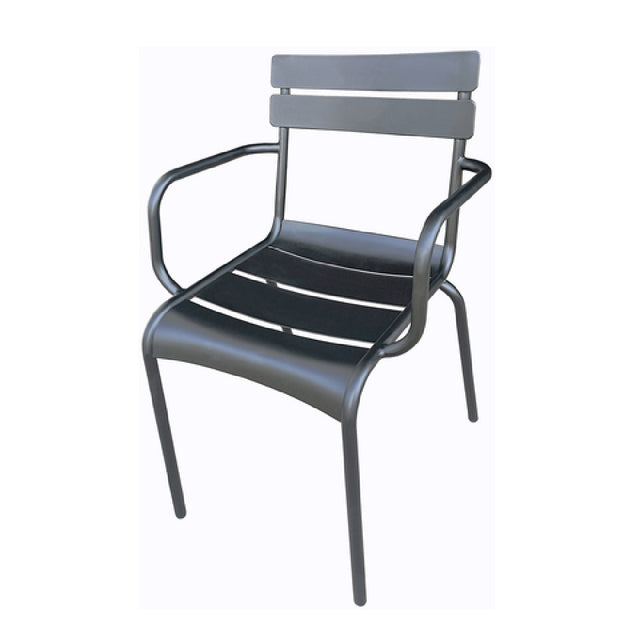 Plantation Prestige Commercial Furniture 2021100-04 Montana Dining Arm Chair Stackable Designed For Outdoor/indoor Use