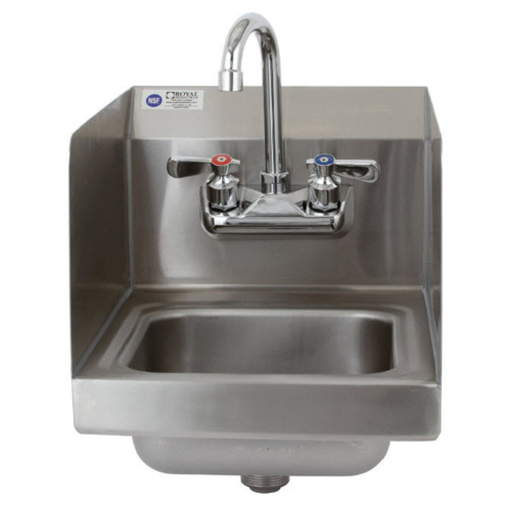 Royal Industries ROY HSSH 12 SP Space Saver Hand Sink Wall Mounted 9" X 9" X 5"D Bowl Size