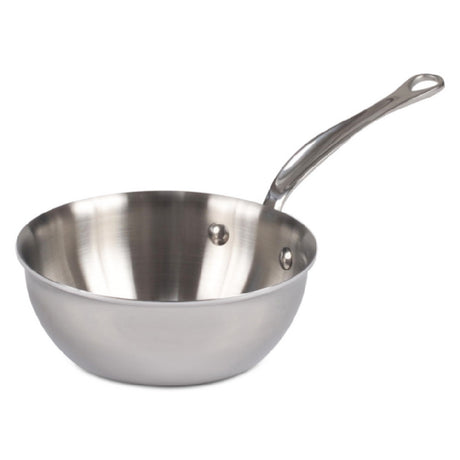 JB Prince S403 16 Mauviel M'Cook Splayed Sauté Pan 0.9 Qt. 6.3" Dia. X 5"H Round