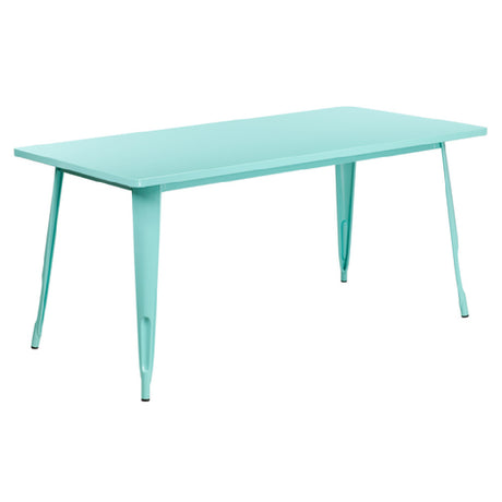 Flash Furniture ET-CT005-MINT-GG Table 63"W X 31-1/2"D X 29-1/2"H Dining Height