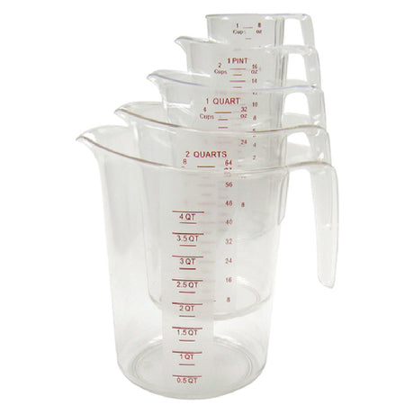 Winco PMCP-5SET Measuring Cup 5-piece Set Includes: 1 Cup