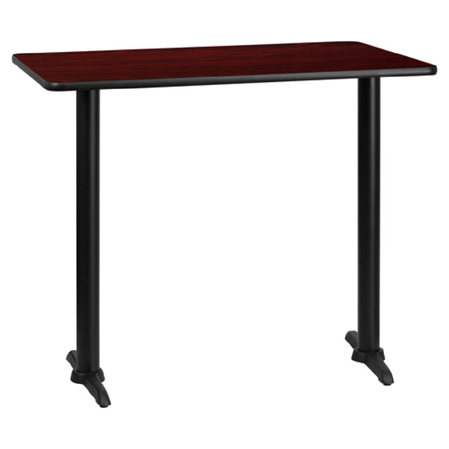 Flash Furniture XU-MAHTB-3048-T0522B-GG Table 48”W X 30”D X 43-1/8”H Bar Height