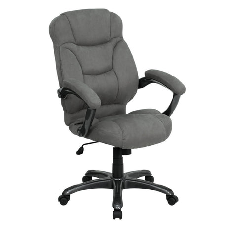 Flash Furniture GO-725-GY-GG Executive Swivel Office Chair 41-1/2" To 45-1/4" Adjustable Height