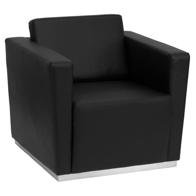 Flash Furniture ZB-TRINITY-8094-CHAIR-BK-GG Hercules Trinity Series Chair LeatherSoft Upholstery