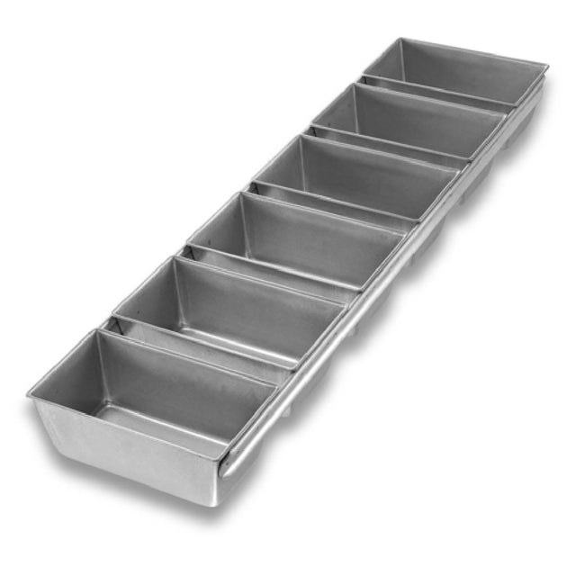 Chicago Metallic 41465 Bread Pan Set 6-pan 6-1/16" X 25-7/8" X 2-3/16" Overall