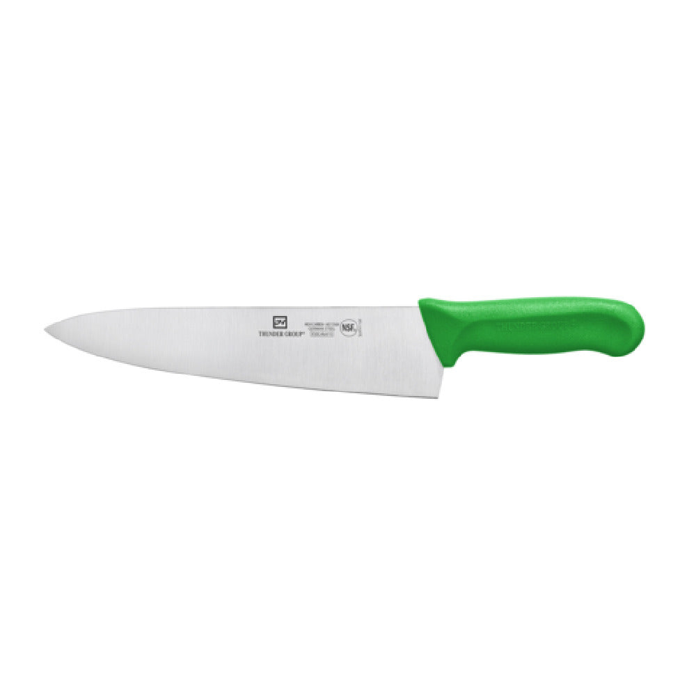 Thunder Group SLKF411GR Chef's Knife 10" Blade Green Polypropylene Handles