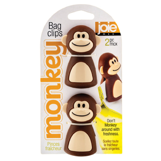 Harold Import Co. 77729 Joie Bag Clips Monkey Design (2 Per Pack) (carded)