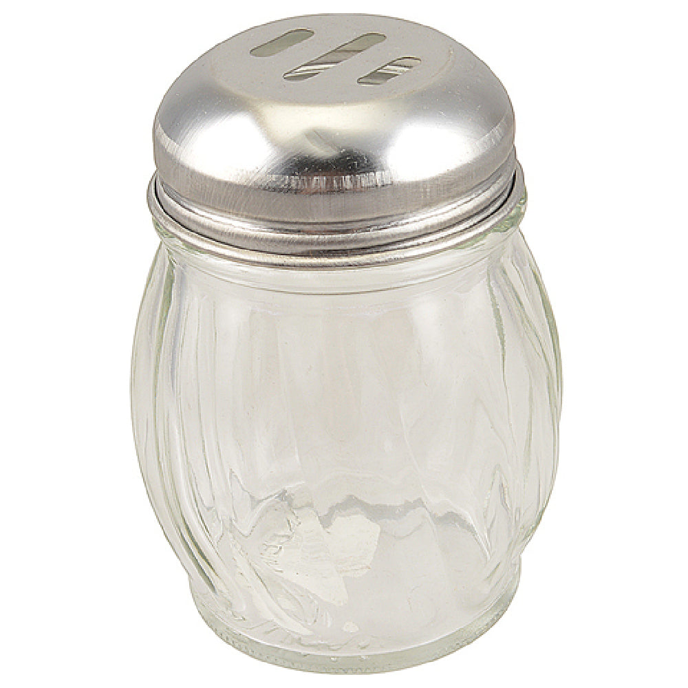 Franklin Machine Products 137-1632 Spice Shaker 6 Oz Swirl Glass Jar