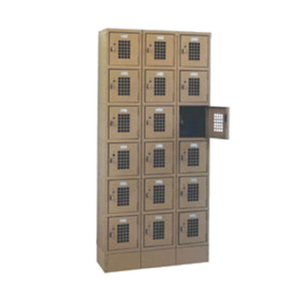 Winholt WL-618-15 - Lockers, 6-tier, Floor Mounted