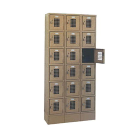 Winholt WL-618-15 - Lockers, 6-tier, Floor Mounted