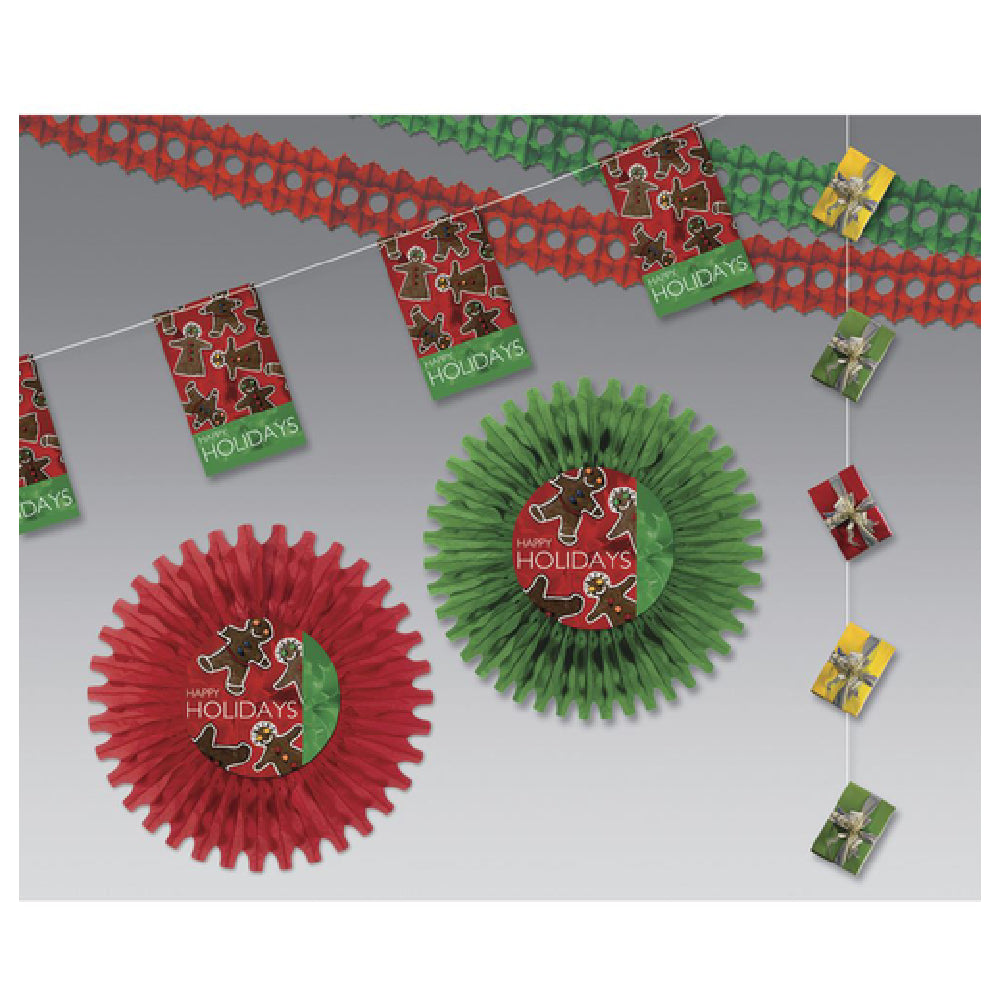 Hubert 42564 - Decoration Kit, Gingerbread Treats, 2000 Sq. Ft.