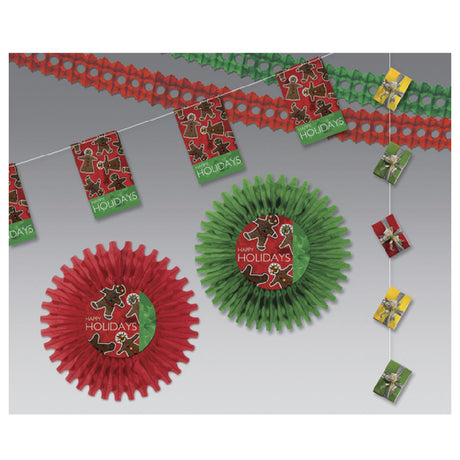 Hubert 42564 - Decoration Kit, Gingerbread Treats, 2000 Sq. Ft.