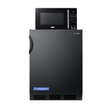 Summit MRF66BKA Microwave/refrigerator-freezer Combination 23.63"W X 23.5"D X 43.63"H