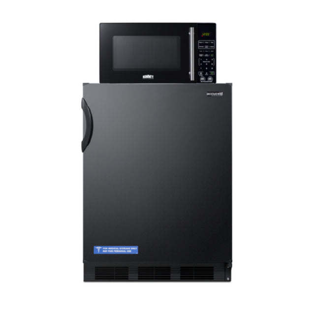 Summit MRF66BKA Microwave/refrigerator-freezer Combination 23.63"W X 23.5"D X 43.63"H