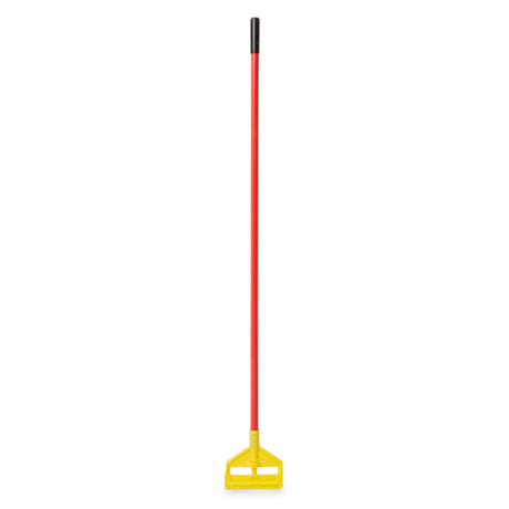 Rubbermaid FGH14600RD00 - Invader® Wet Mop Handle, 60"L, Fiberglass With Yellow Plastic Head