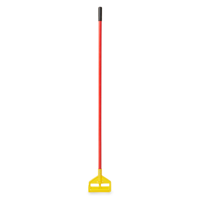 Rubbermaid FGH14600RD00 - Invader® Wet Mop Handle, 60"L, Fiberglass With Yellow Plastic Head