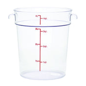 Hubert 81449 - Hubert® Food Storage Container, 7-1/4" Dia. X 8-19/50"D, Round