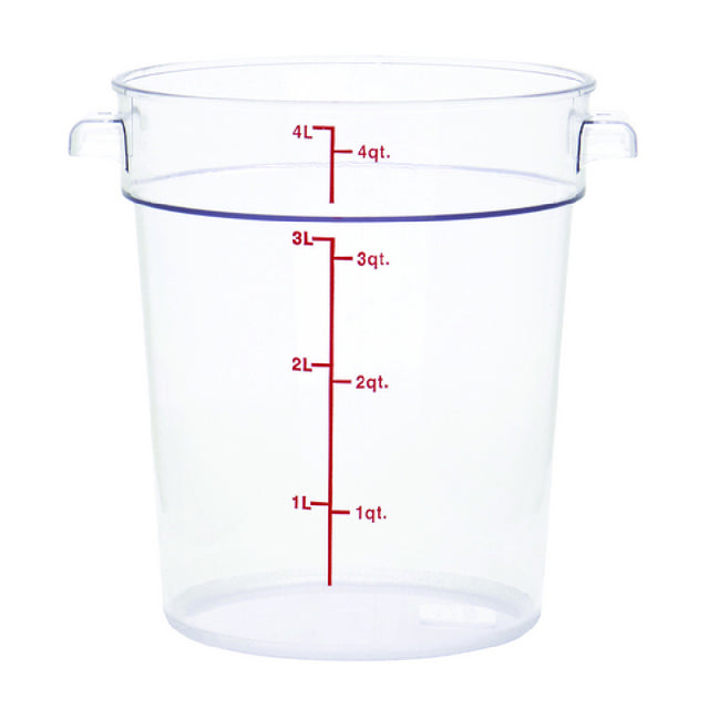 Hubert 81449 - Hubert® Food Storage Container, 7-1/4" Dia. X 8-19/50"D, Round