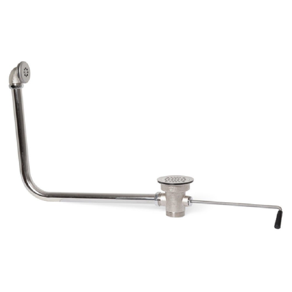 John Boos PB-LWR-1OV Twist Handle Lever Waste For 3-1/2" Industry Standard Sink Opening