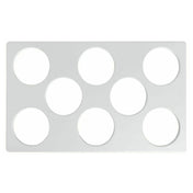 Hubert 46198 - Cold Tile, For Contemporary & Curveware Bain Maries, 8-compartment