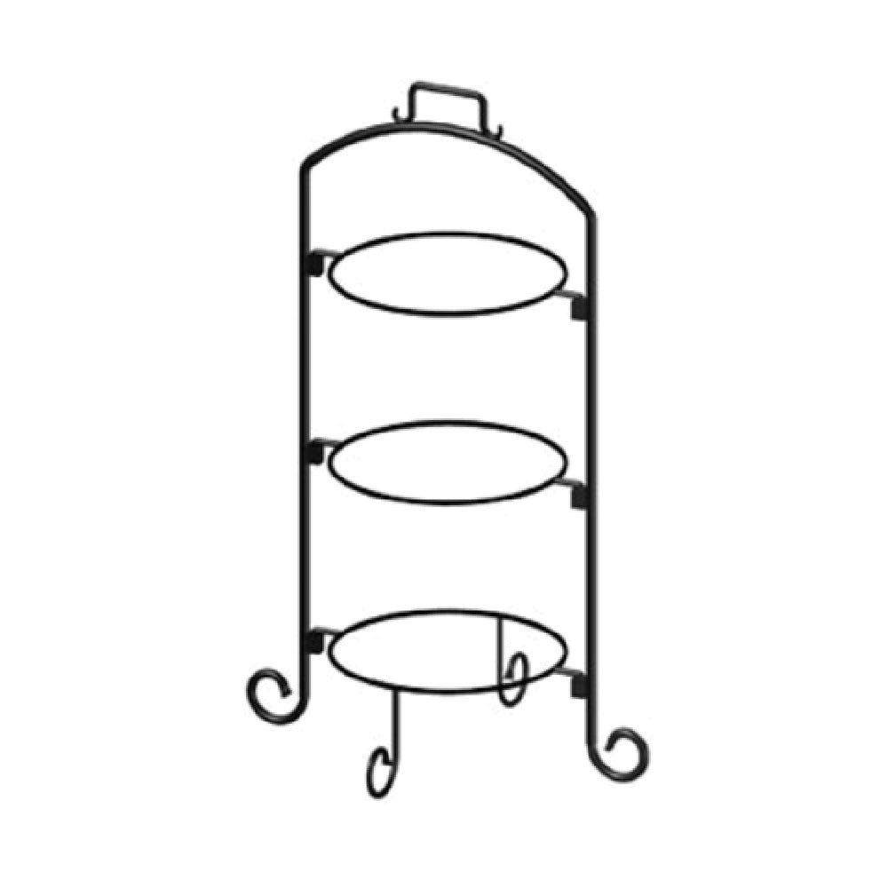 International Tableware WR-103 Plate Stand 3-tier 18" X 14" X 27"H