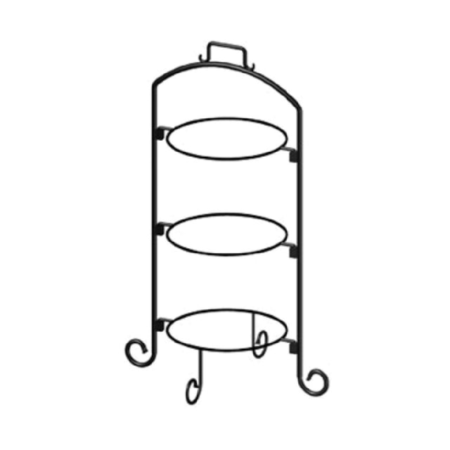 International Tableware WR-103 Plate Stand 3-tier 18" X 14" X 27"H