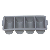 Rubbermaid FG336200GRAY - Cutlery Bin, 21-1/4"L X 11-1/2"W X 3-3/4"H, (4) Compartments