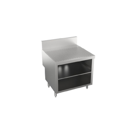 Krowne KRS-SD30 - Stadium Series Underbar Drainboard With Cabinet Base & Locking Hinged Door