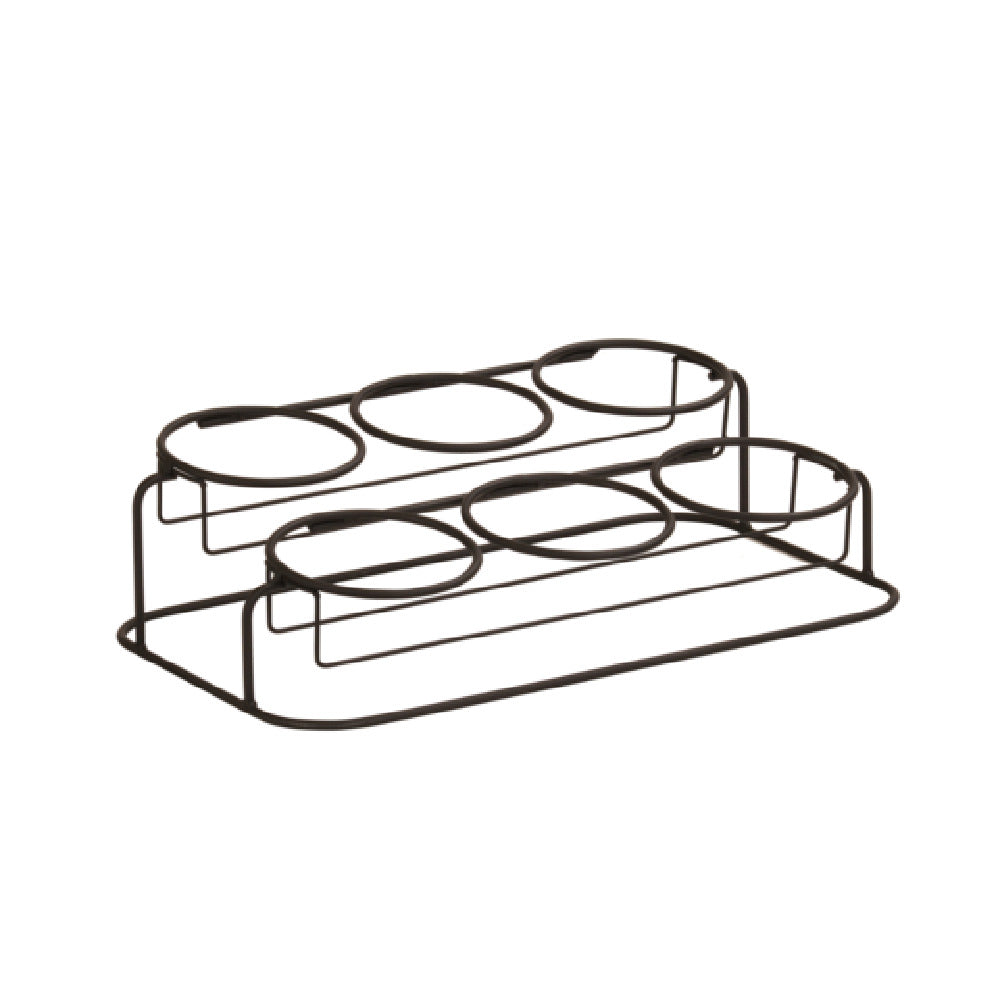 Cal Mil 22601-32-13 6 Jar Display 19"W X 11"D X 5-1/4"H (3) 32 Oz. Jars Included