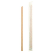 PacknWood 210SPATBE - Coffee Stirrers, 5.5" X 0.2" X 0.04", Individually Wrapped