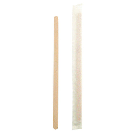 PacknWood 210SPATBE - Coffee Stirrers, 5.5" X 0.2" X 0.04", Individually Wrapped