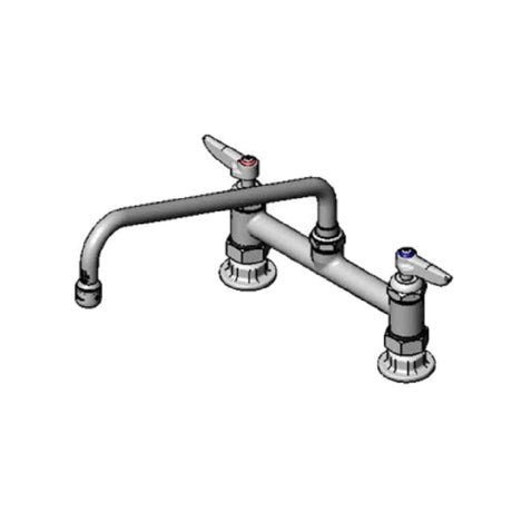 T&S Brass B-0221-CR-K-F10 Pantry Faucet Double Deck Mount