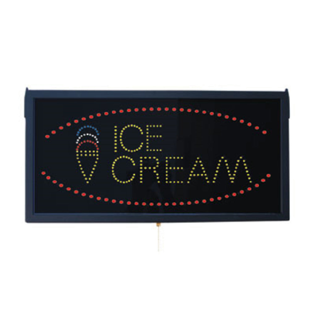 Aarco ICE13L LED Sign 23-1/2"W X 11-3/4"H "ICE CREAM"