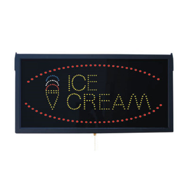 Aarco ICE13L LED Sign 23-1/2"W X 11-3/4"H "ICE CREAM"