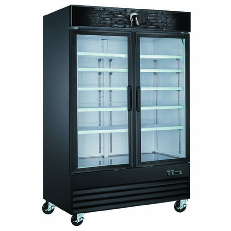 Bison BGF-53 Reach-In Freezer Merchandiser Two-section 45 Cu. Ft.