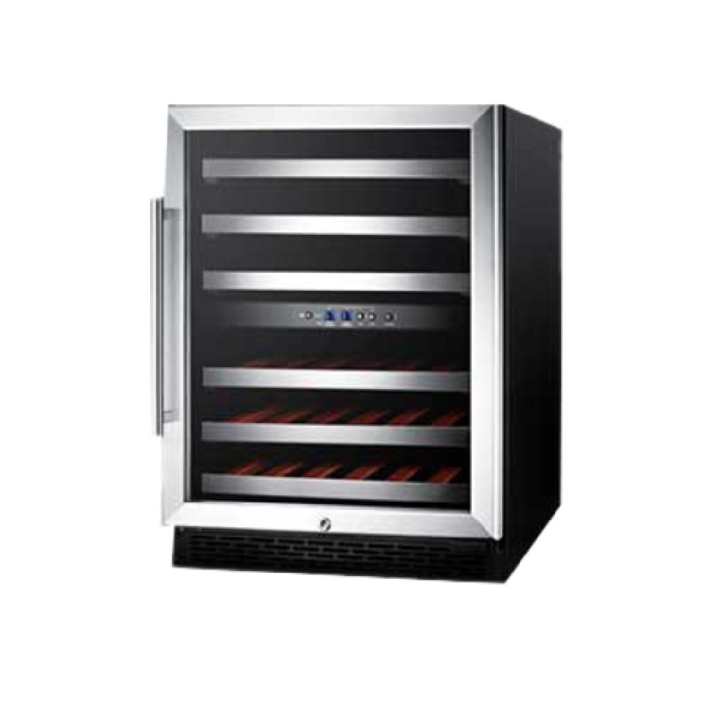 Summit SWC530BLBISTCSS Wine Cellar Dual Zones Built-in Or Freestanding