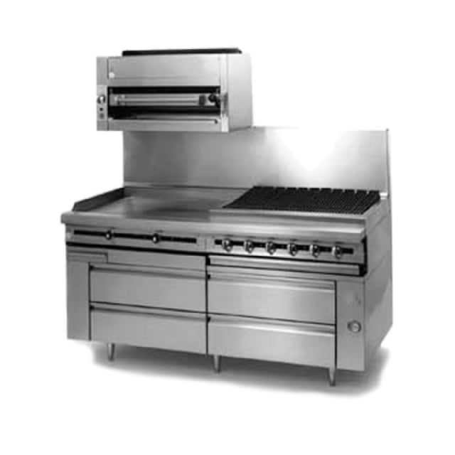 Jade Range JRLH-04R-T-72 Titan™ Fire & Ice™ Refrigerated Base 72" Designed For Remote Refrigeration (not Included)