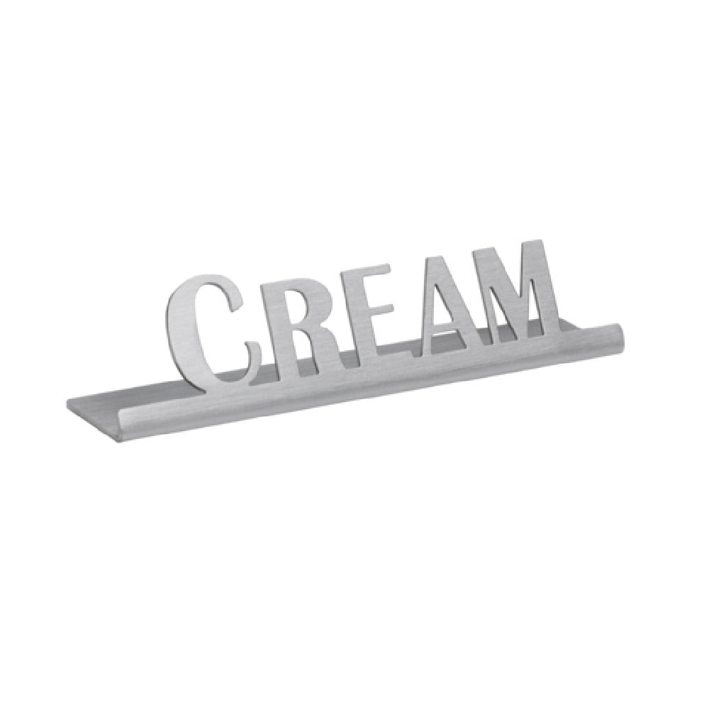 Service Ideas 1C-ST-CREAM-SIGN Service Ideas Laser Cut ID/Table Sign 18/8 Stainless
