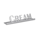 Service Ideas 1C-ST-CREAM-SIGN Service Ideas Laser Cut ID/Table Sign 18/8 Stainless